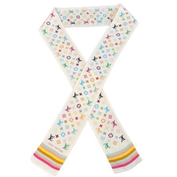 NWT 🌹Ltd Edition Louis Vuitton SILK Takashi Murakami Bandeau Twilly - Picture 12 of 12